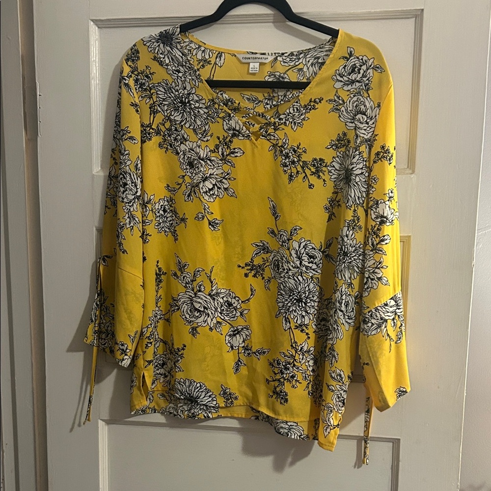 Counterparts Yellow Floral Blouse